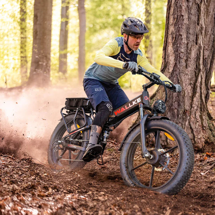 X3 AWD electric bike designed for outdoor riding, featuring fat tires for enhanced stability and traction on rugged terrains.