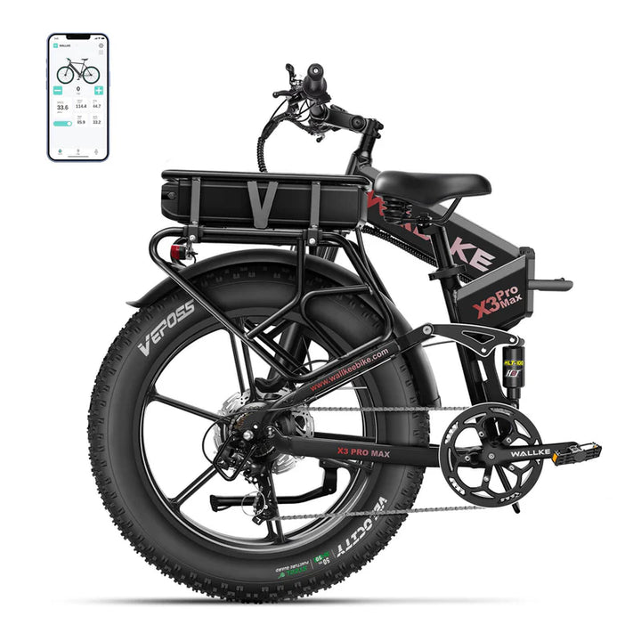 X3 AWD electric bike offers an exciting ride with fat bike features, providing stability and performance on all terrains.
