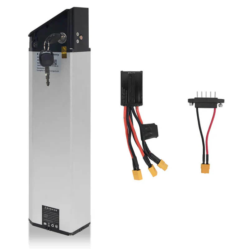 Long-range ebike battery kit, 22Ah capacity with Samsung cells for consistent power output.