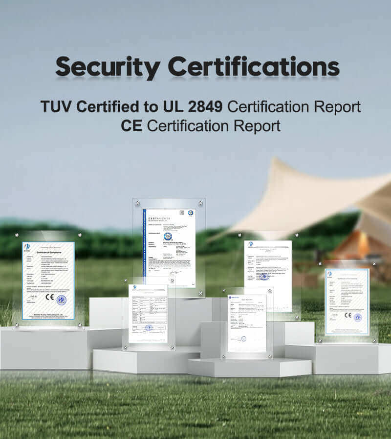 Wallke – CE, EN15194, TUV, UL2849, GCC certified. SAMSUNG battery cells (UL2580, UN38.3, MSDS, UL certified) with TUV-certified controller.
