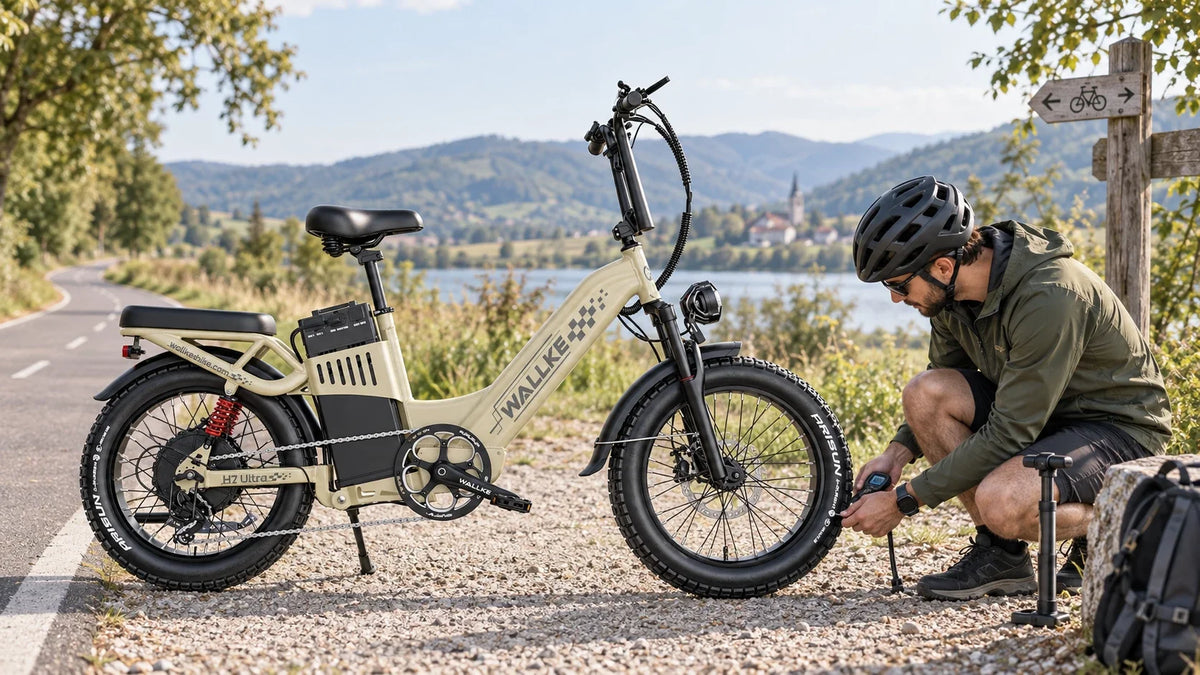 Fat Tire eBike Tire Pressure: PSI Chart for Road, Trails, Sand &amp; Snow