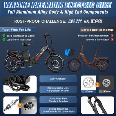 Wallke H7 Step-thru | All-Wheel Drive Fat Tire eBike
