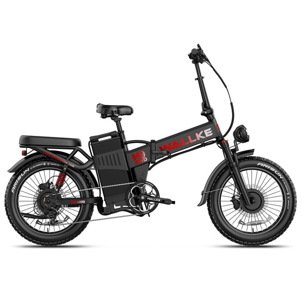 Wallke H9 AWD | Vélo électrique tout-terrain pliable à transmission intégrale