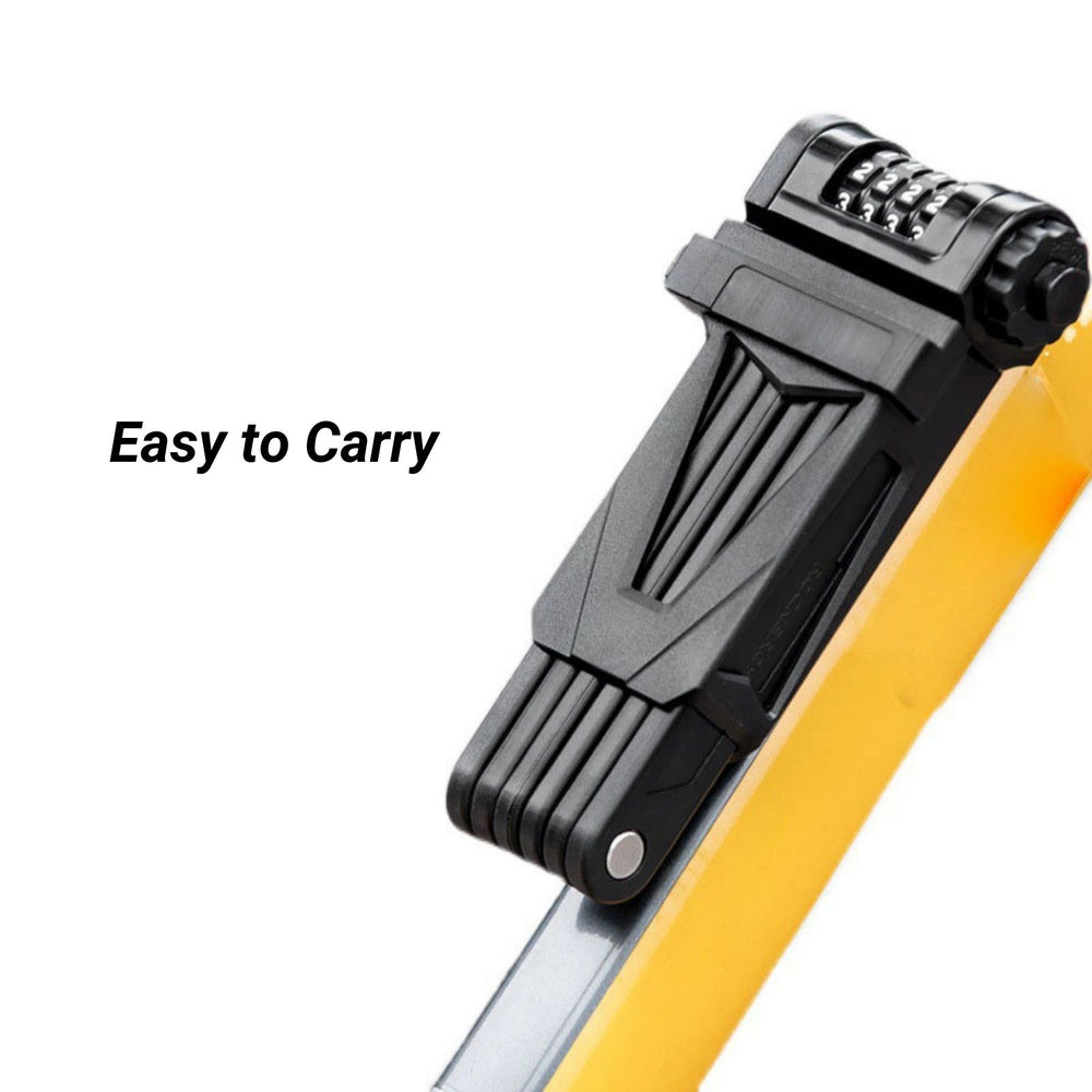 Durable Folding Bike Lock with Password – Anti-Theft for E-Bikes