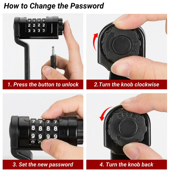 High-Security Folding Lock for E-Bikes – No Keys Needed