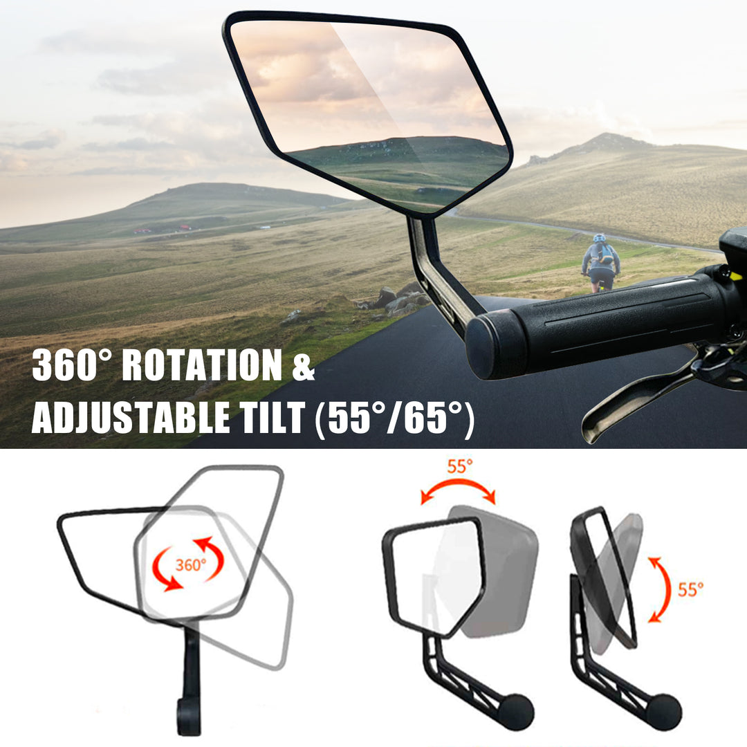 Can rotate freely, 360 degrees without blind spots to observe the situation behind