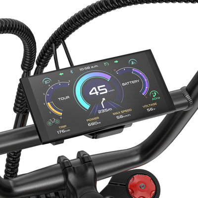 WALLKE Titan X1 AWD Bicicleta elétrica todo-o-terreno com pneus largos e dois motores | Potência máxima de até 4000 W