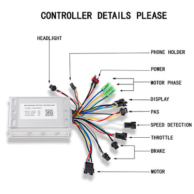 Electric Bicycle Controller-48V/28A, suitable for Wallke H6.Wallke H6S.Wallke H6 ST.Wallke H6 STL.Wallke X3 Pro.